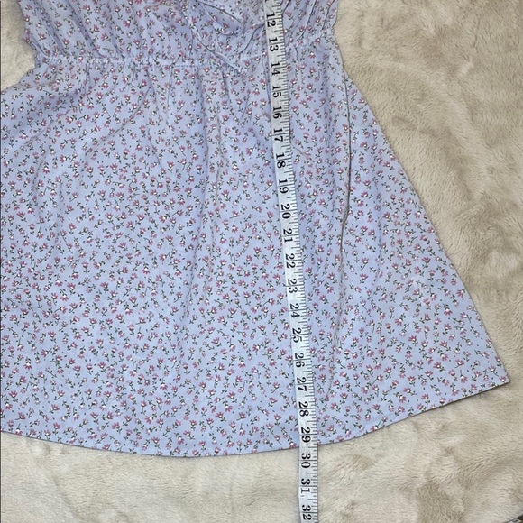 Beginning Boutique Sky Blue Floral Puff Sleeve Mini Dress NWOT - Picture 7 of 9